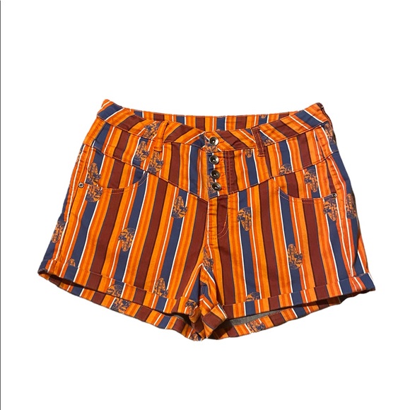 Her Universe Pants - Stars Wars HER universe women short millennium falcon Orange blue striped size13